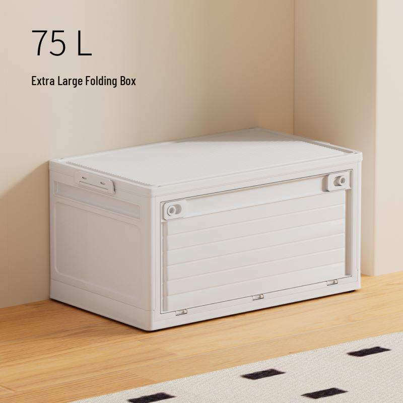 Portable Transparent Book Storage Box with Wheels and Dustproof Cover