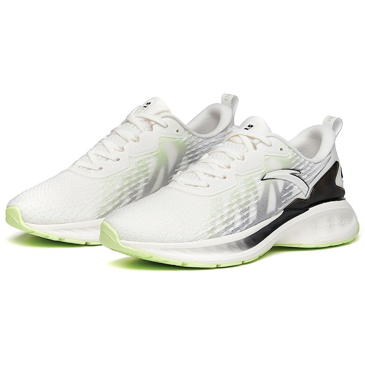 Anta 1.5 Versatile Shock Absorbing Breathable Wear Resistant Non Slip Low Top Running Shoes Men Sneaker White Green Black 112135586S-2