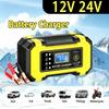 12V Smart Battery Charger And Repair Kit, Pulse Repair Charger 12V 4-100Ah, Portable Car Charger,Car Battery Charger