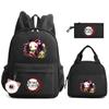 3 шт./компл., аниме, рюкзак «Убийца демонов» с сумкой для обеда, пенал, школьная сумка для мальчиков и девочек, сумка для мужчин и женщин, дорожная сумка Mochila