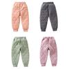 2-14 Years Kids Warm Cotton Down Pants Casual Pants