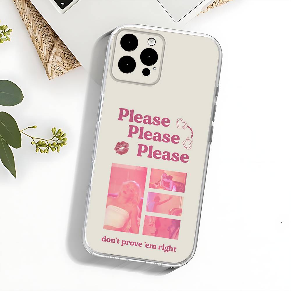 Чехол для телефона Singer S-Sabrina Carpenter Для iPhone 17,16,15,14,13,12,11 Pro,Max,Plus,X,XS,XR,SE4,E Mini Прозрачный Мягкий Чехол