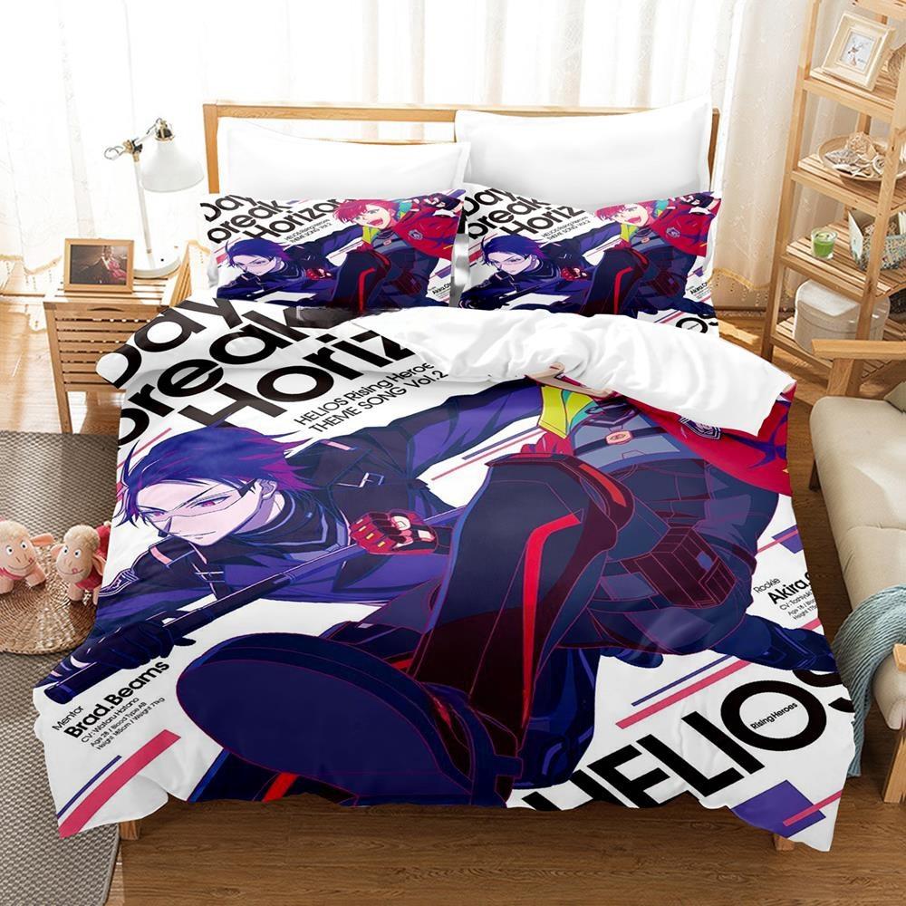3D Cartoons Game Helios Rising Heroes Bedding Collection Single Twin Full Queen King Size Bed Collection Adult Kid Bedroom Duvet Cover Collections