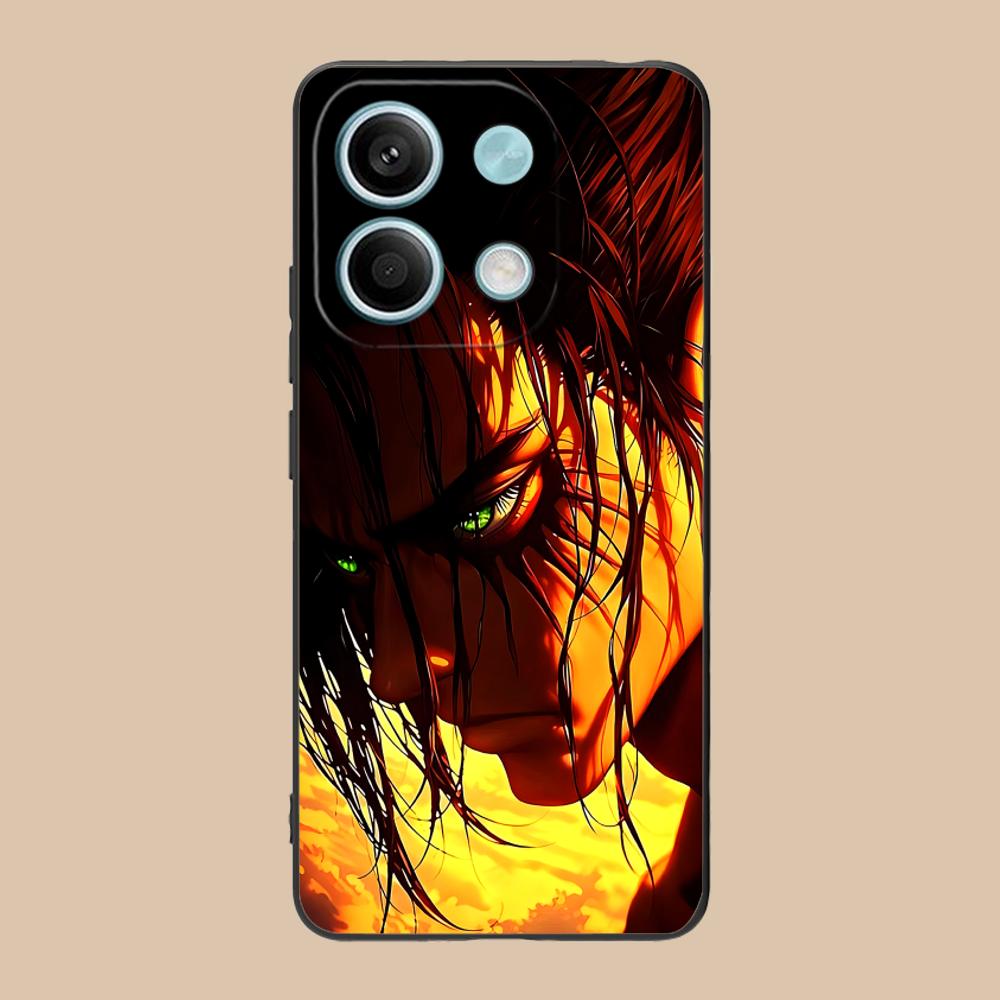 Матовый ТПУ чехол для мобильного телефона AOT Eren Yeager для POCO M7 M6 M5 M4 M3 X7 X6 X5 X4 X3 Pro GT 5G, цветная печать