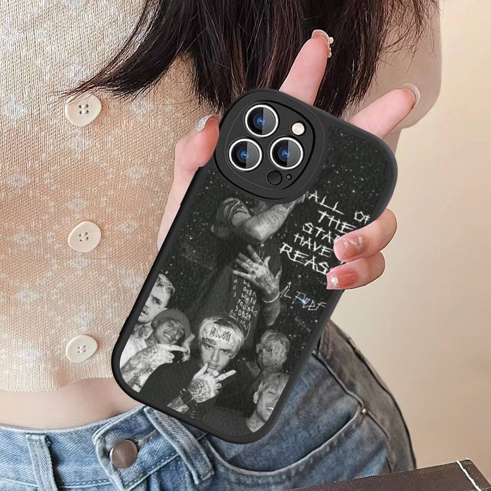 Силиконовый чехол для телефона с изображением певца Lil P-Peeps для iPhone 16 15 14 13 12 11 Pro Max Mini Кожаная мягкая обложка