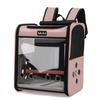 Transparent Visible Parrot Backpack Carrier with Perch Portable Handheld Double Shoulder Travel Bag for Small Birds Pet Parrot