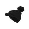 Adidas Golf Brim Knit Black Women's Pom-Pom Beanie,