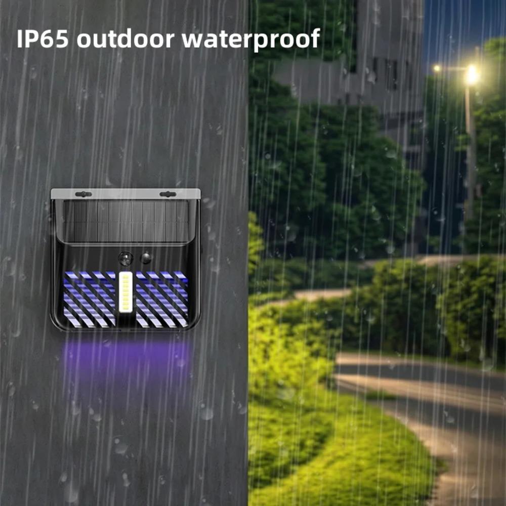 Светодиодная солнечная лампа от комаров, уличная водонепроницаемая лампа высокого напряжения на солнечной энергии, садовая лампа для защиты балкона, репеллент для борьбы с вредителями