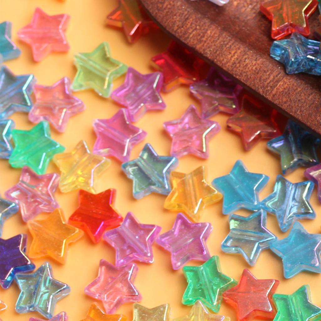 500 г/пакет, 11 мм, около 2000 шт. AB цвет для изготовления ювелирных изделий, свободные бусины-разделители, аксессуары для самостоятельного изготовления, бусины ручной работы со звездами, пентаграмма
