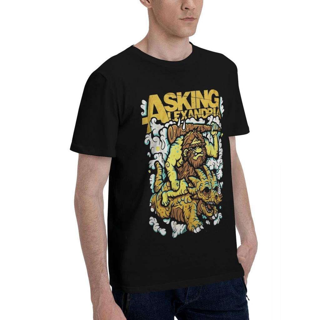 Asking Alexandria 100% Хлопок Повседневная Дышащая Удобная Кавайная Смешная Футболка Для Мужчин Мужская Футболка