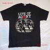 НОВЫЙ Футболка с принтом группы Life of Agony, тур 2025, черная, все размеры, AV04, винтажная, стираная, дышащая, удобная, мужская, streetwear, мягкая
