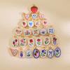 Garden Series  Designs of Hand Painted Designer Pendants for DIY Jewelry Making 18K Gold Plated Stainless Steel Charms