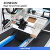 ZONESUN ZS-TB160POPB Print and Apply Label Applicator for Flat Surface Real-Time Label Printer