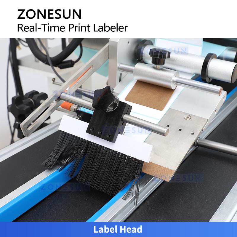 ZONESUN ZS-TB160POPB Print and Apply Label Applicator for Flat Surface Real-Time Label Printer
