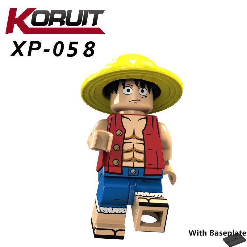 Минифигурки Аниме Фильм и Телесериал One Piece Король Луффи Солонна Красавица Робин Строительные Блоки Игрушки для Детей
