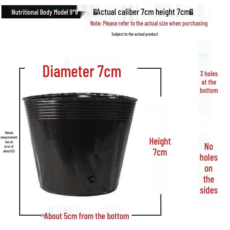 Disposable Plastic Seedling Pots for Gardening and Planting