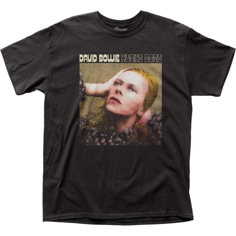 David Bowie Hunky Dory Unisex T-shirt Music Classic Concert Rock Band Tee Black Graphic Tee