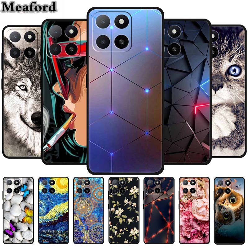 Чехол для ZTE Blade A55 A35 Животные Мягкий Силикон ТПУ Чехлы для Телефона Задняя Крышка для ZTE Blade A35 BladeA55 Волк Ударопрочный Крутой Capa