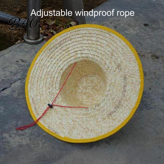 Comfortable Summer Hat Sun Protection Large Straw Hat, Lightweight Breathable Natural Adjustable Strap Wide Brim for Outdoor Work Farm Use