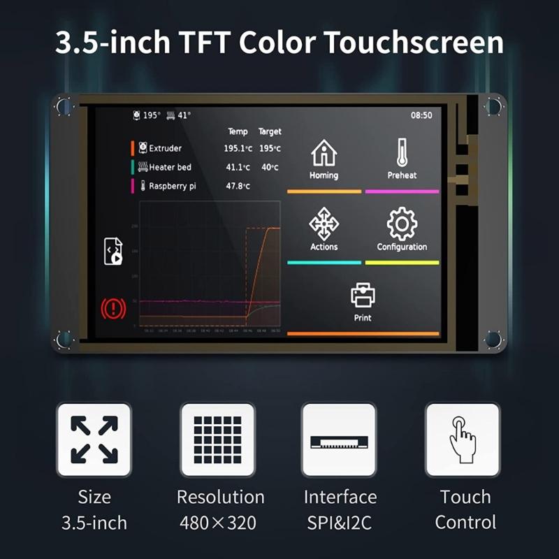 TFT35 V2.1 ЖК-экран 480x320 Wifi-модули для 3 CR10 3D-принтер Часть для SKR E3 SKR E3 DIP-плата Замена