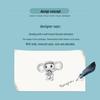 Yinziyun Playful Monkey Sterling Silver Charm Bracelet/Necklace Pendant