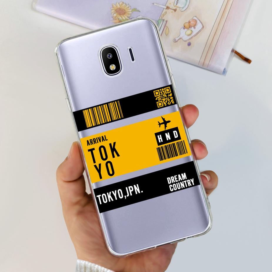 Чехол для Samsung Galaxy J4 2018 SM-J400F Роскошный Прозрачный Силиконовый Мягкий ТПУ Чехол для Телефона Для Samsung J4 Plus J4+ J415F Задняя Крышка Capa