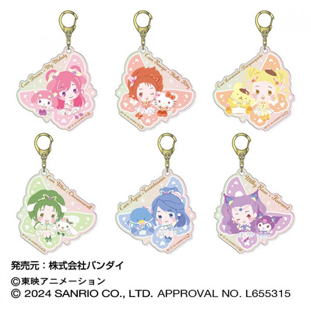 Sanrio Yes  PreCure 5 Gogo  X Sanrio Characters  Aurora Acrylic Keychain 03 Cure Lemonade X Pompompurin