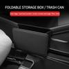 Ящик для хранения на боковой двери автомобиля, чехол для телефона из искусственной кожи, автомобильный органайзер с несколькими карманами, подвесная сумка для хранения на спинке сиденья, многофункциональный мусорный бак