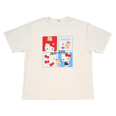 Sanrio Большая полиуретановая футболка Hello Kitty (607665) - Основная часть 65% Полиэстер, 35% Хлопок; Рубчик 62% Полиэстер, 33% Хлопок, 5%