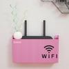 Sturdy Plastic Shelf Organizers Holds Router TV Box Optimizes Desk Space