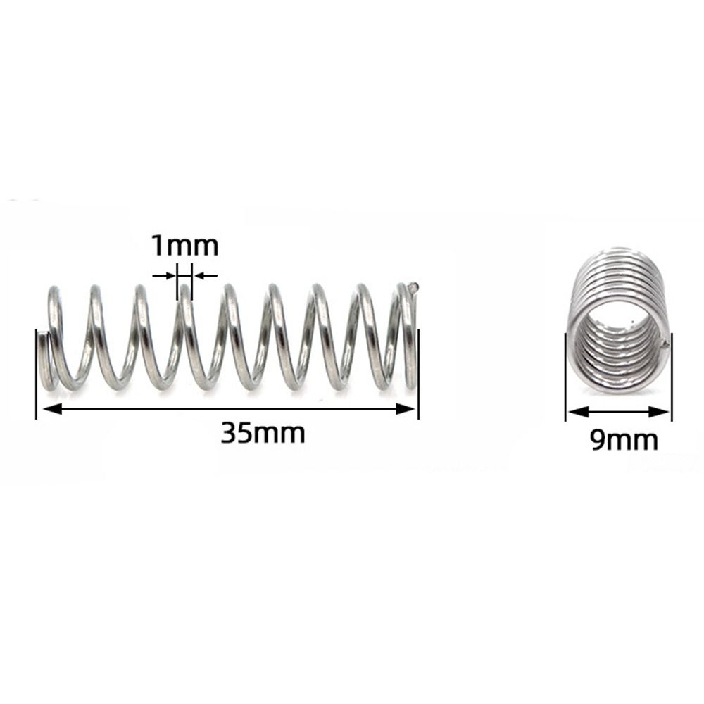 10Pcs Silver Tone Extended Compressed Springs Compression Spring Shop and Home Repairs