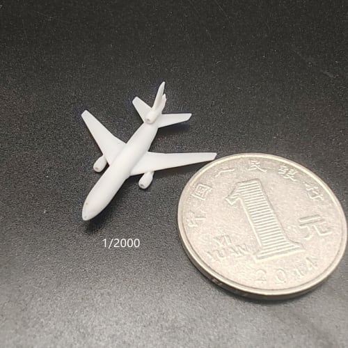 3D Resin Model of the US DC-10 Airliner, 1/2000, 1/700, 1/400, and 1/350 Scale Aircraft Model for Collection and Display (1/700 (81mm))