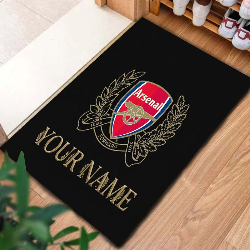 Arsenal F Custom Name Carpet Rug for Living Room Bedroom Home Sofa Decoration,Kids play Non-slip Floor Mat