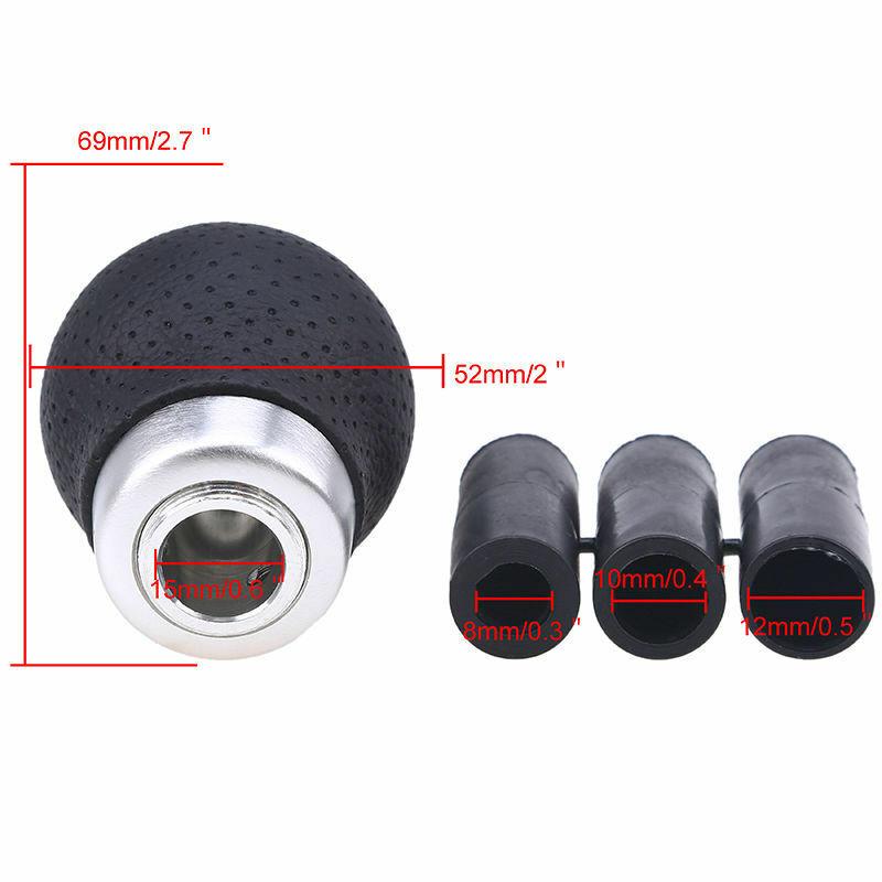 5-ступенчатая универсальная алюминиевая ручка переключения передач для механической коробки передач, рычаг переключения передач, черная кожа