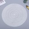 Круглые салфетки из ПВХ, коврики для столовых приборов, подставки, термостойкие салфетки для свадебного ужина, вечерние столовые принадлежности