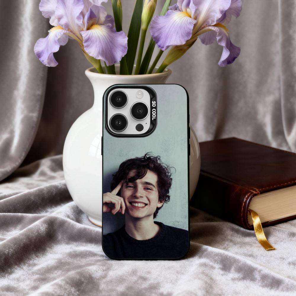 Чехол для телефона T-Timothee C-Chalamet Для iPhone17,16,15,14,13,12,11 Plus,Pro Max Черный Конфетный серебристый чехол для телефона