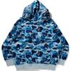 Bape Толстовка с капюшоном Abc Camo Rayon Свободный крой Акула Полная молния Мужская 1L30-115-305