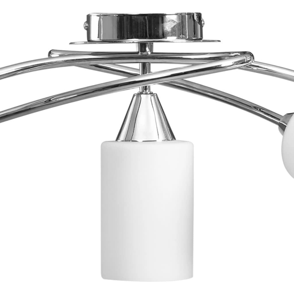 Ceiling Lamp with Ceramic Lamp Shades for 5 E14 Bulbs