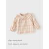 [Same Style as in the Mall] David Bella Children's Long-Sleeve Shirt 2026 Spring New Style Girls' Plaid Pure Cotton Top
