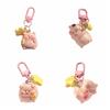 Charms Pink Pig Pendant Bag Pendant 3D Key Chain Sweet Cartoon Key Chain  Decoration