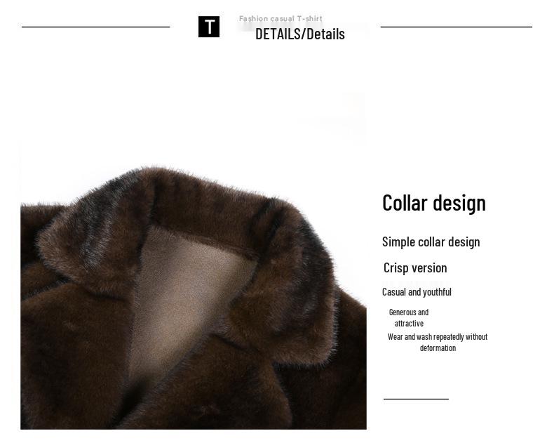 Мужская двусторонняя ветровка из меха норки 2025 года - Зимняя мода для среднего возраста