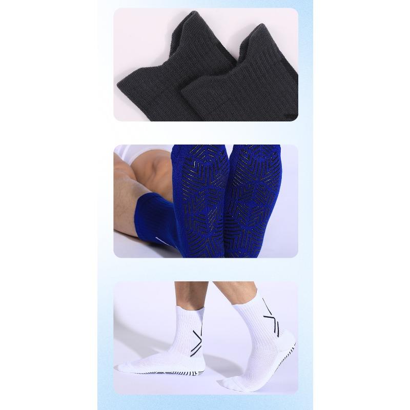 Dispensing Medium Tube Socks Thickened Sports Socks Men'S Breathable Sweat-Absorbing Non-Slip Football Socks Football Socks Non-Slip Sweat-Absorbing