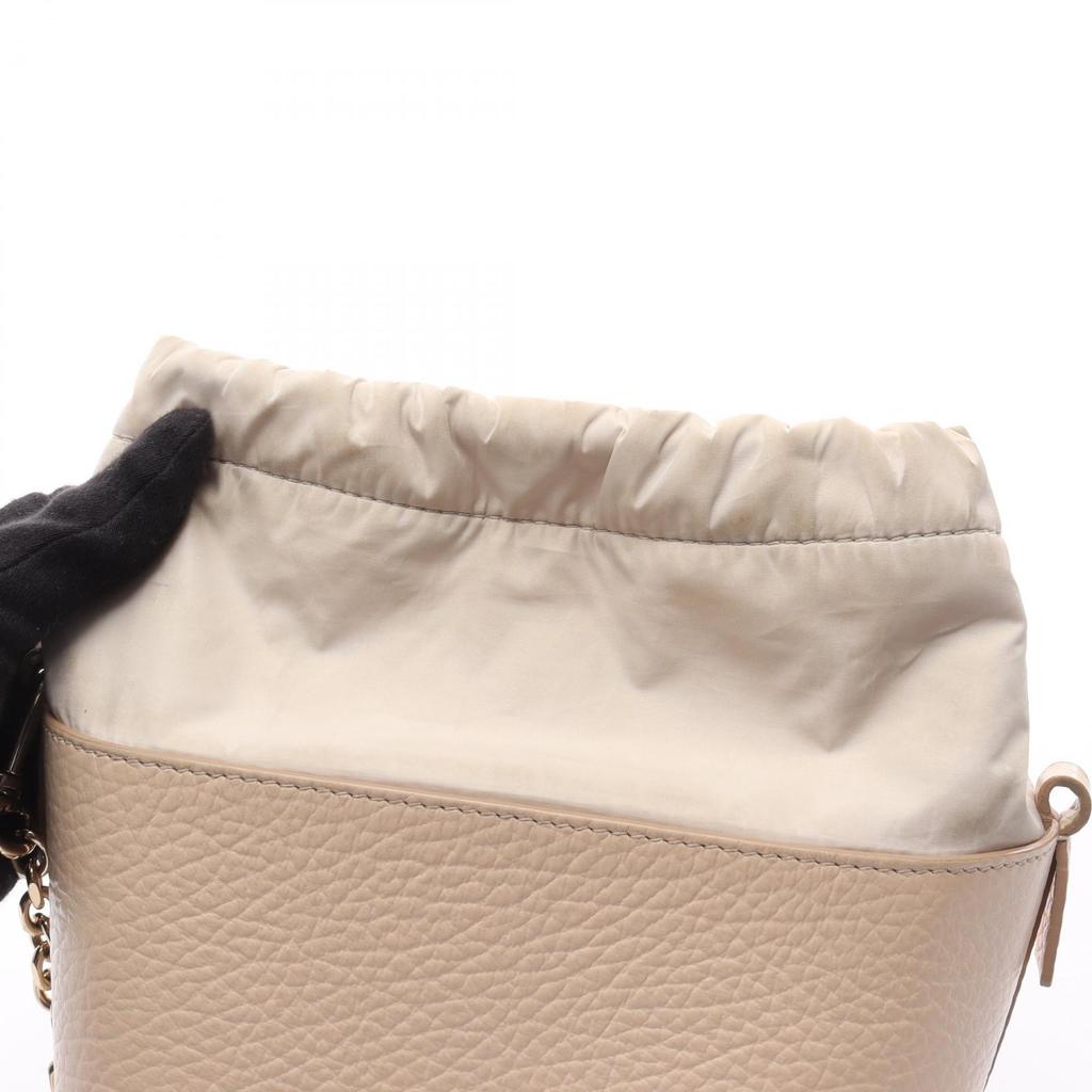 Used Maison Margiela 11 5AC bucket bag Handbag leather Beige Used Women