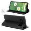For Google Pixel 7 5G Case Stand Wallet Litchi Texture Leather Flip Phone Cover with Strap