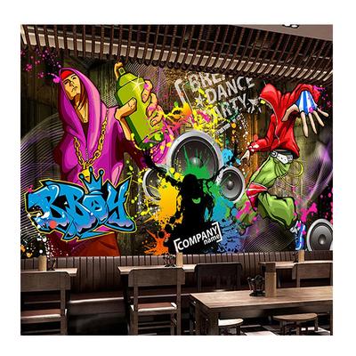 Винтажные обои Граффити Хип-хоп Фон Фреска на стену Детские Креативный Домашний Декор Обои