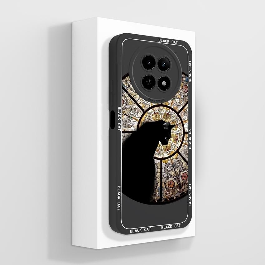 Чехол для Oppo Realme 12 13 14 P1 P2 Pro 14T 12X Сумки для телефона Милые узоры с медвежьими лапками Жидкий силикон Улучшенный пыленепроницаемый защитный чехол для корпуса Oppo