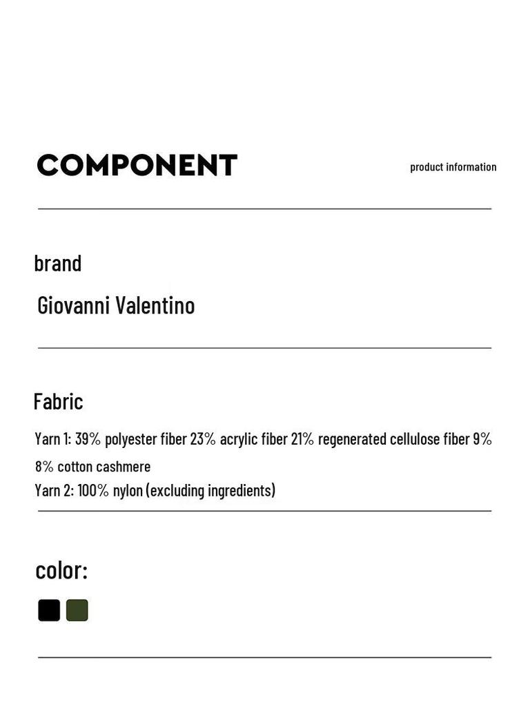 GIOVANNI VALENTINO Men's Cashmere Blend Round Neck Knit Sweater