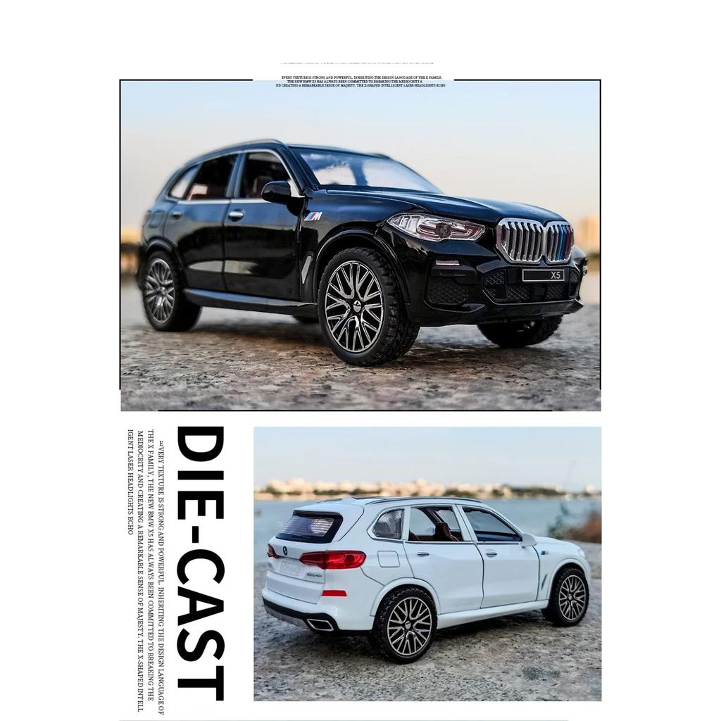 Игрушечная модель легкосплавного автомобиля BMW X5 в масштабе 1/32 со светом и звуком, идеальный подарок для детей, коллекционная гоночная реплика