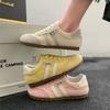 Gelbe Forrest Gump Trainingsschuhe Damenschuhe 2025 neu beliebt Frühling und Sommer flachsohlige vielseitige kleine weiße Sport- und Freizeit-Board-Schuhe