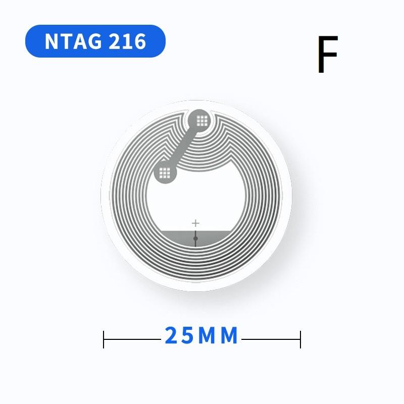 20 шт. Многоразовые NFC-метки-наклейки Высокочувствительные 213 215 216 Опционально для быстрого обмена паролями Wi-Fi